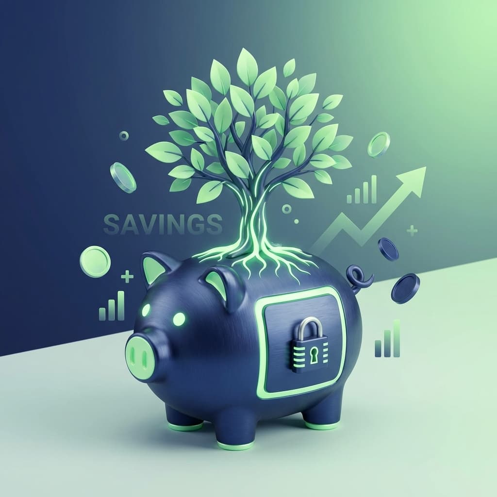Savings and growth illustration
